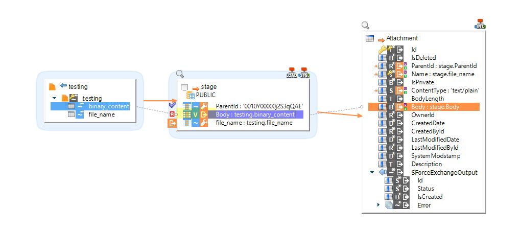 attach files mapping