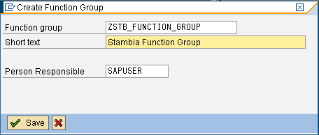 Screenshot of setup procedure