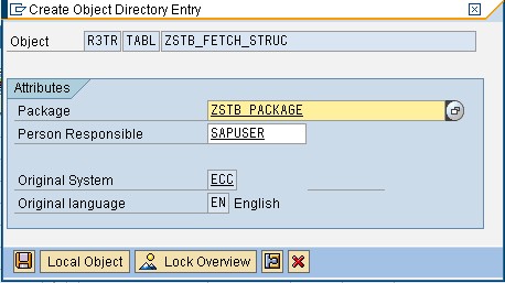 Screenshot of setup procedure