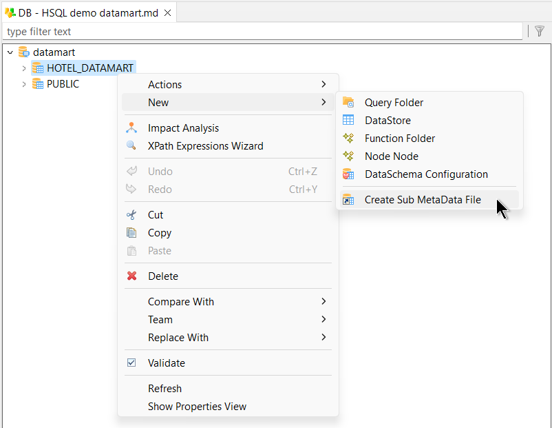 submetadata new from editor