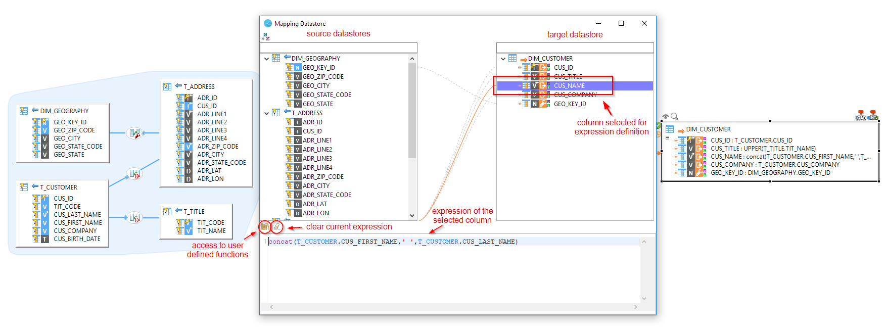 Mappings - the Mapper utility procedure screenshot