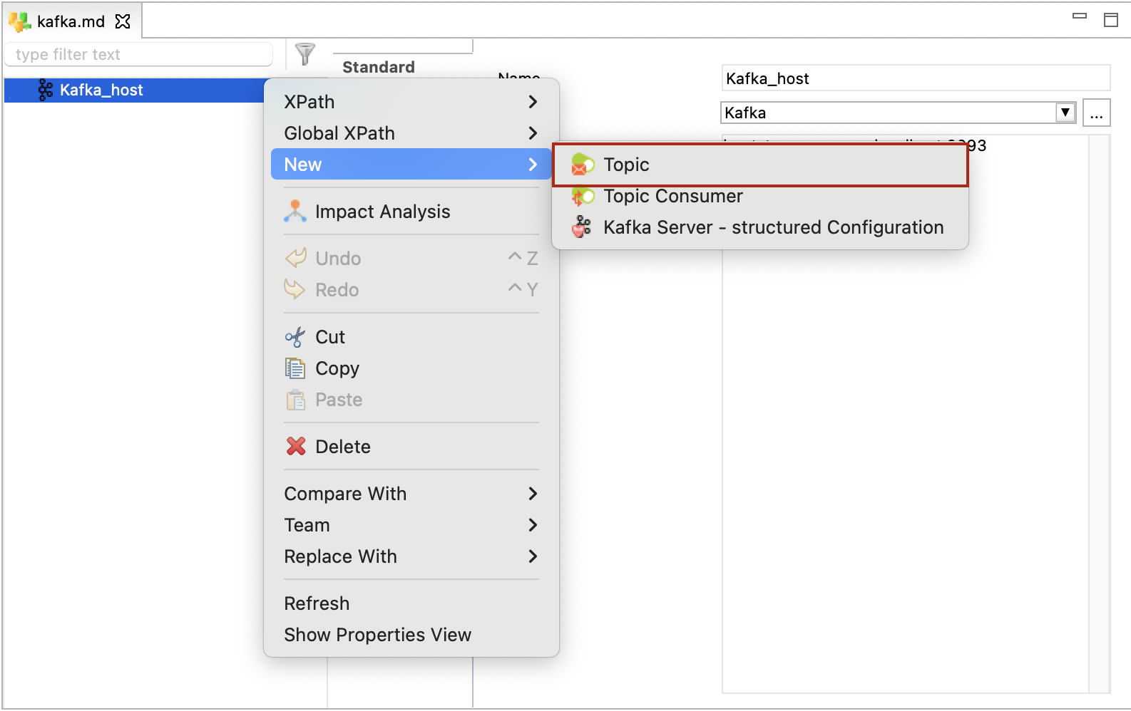 getting started kafka structured topic