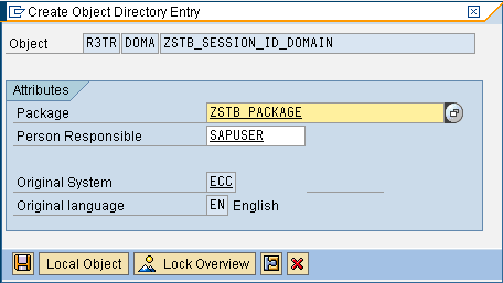 Screenshot of setup procedure