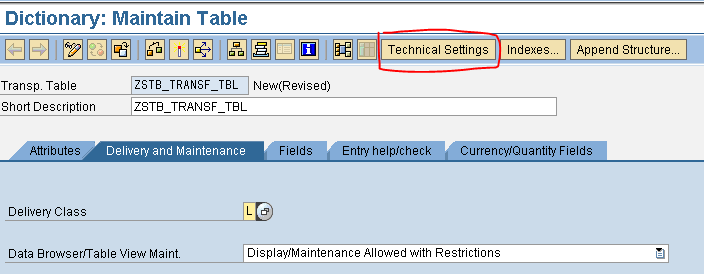 Screenshot of setup procedure