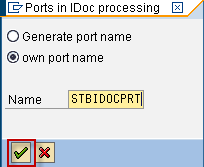 Screenshot of setup procedure