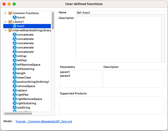 function selection