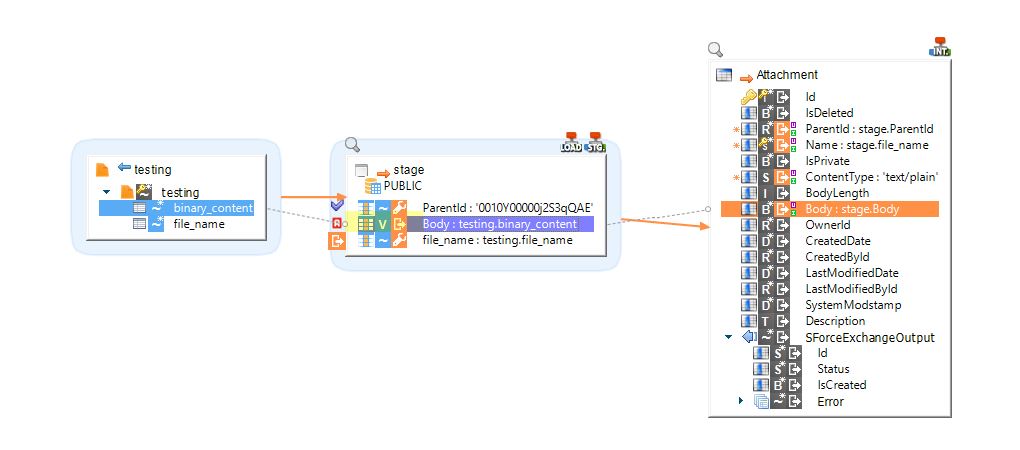 attach files mapping