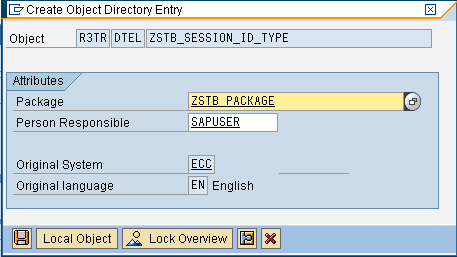 Screenshot of setup procedure