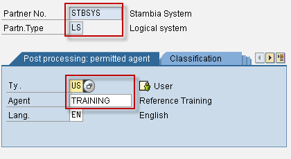 Screenshot of setup procedure