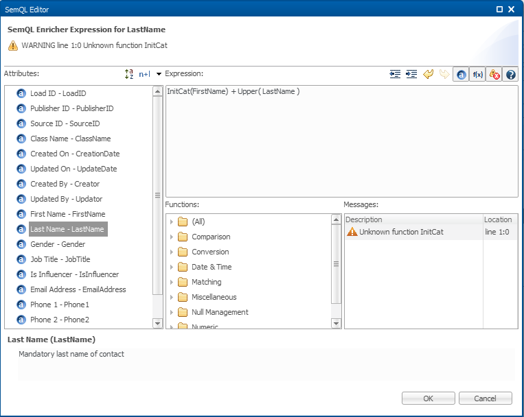 The SemQL Editor The SemQL Editor