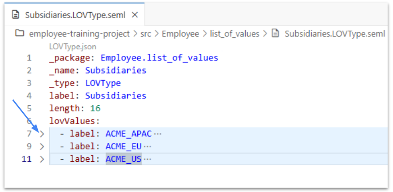 Building the Employee Master Data Model in VS Code