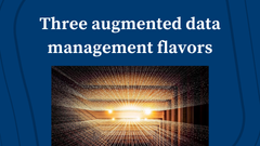Three Augmented Data Management Flavors