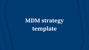 Modèle de stratégie de gestion des données de référence