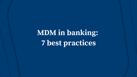 Master Data Management in Banking: 7 Best Practices