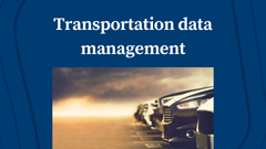 Transportation Data Management: Powering Smarter Mobility