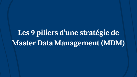 Les 9 piliers d’une stratégie de Master Data Management (MDM)