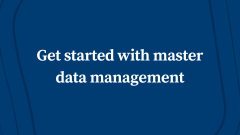 Get started with Master Data Management