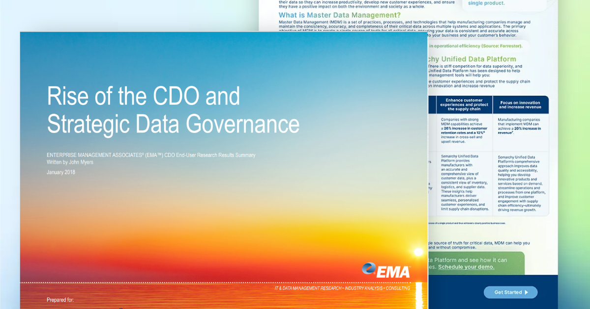 Rise Of The Cdo And Strategic Data Governance Semarchy