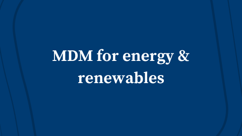 Agile Solutions – MDM for the energy and renewables sector