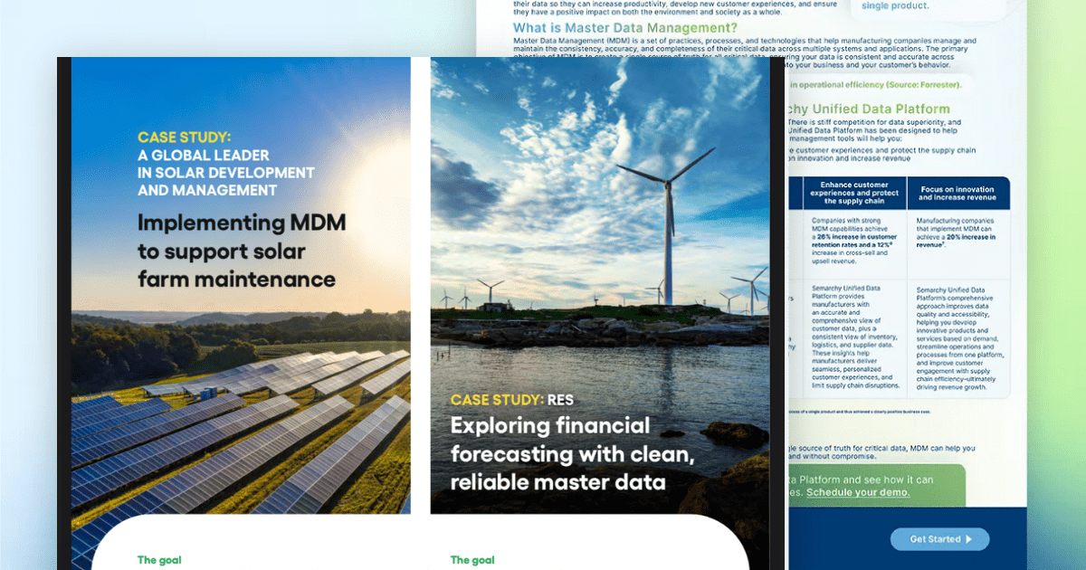 Agile Solutions – MDM for the energy and renewables sector