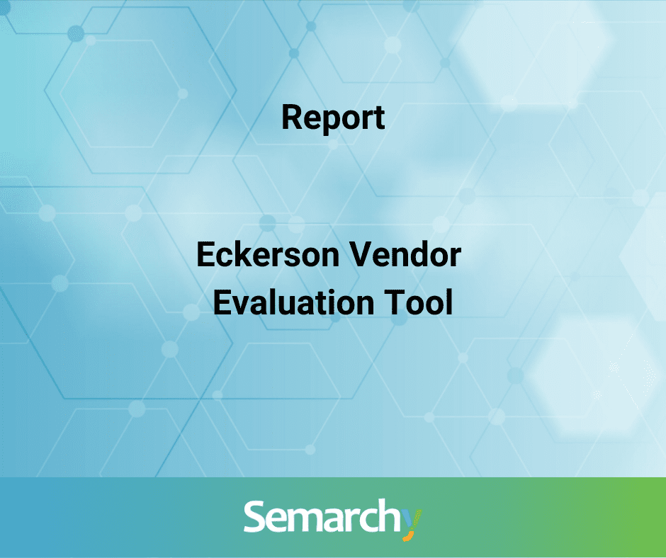 Eckerson vendor evaluation tool