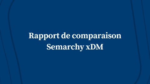 Rapport de comparaison Semarchy xDM - Semarchy